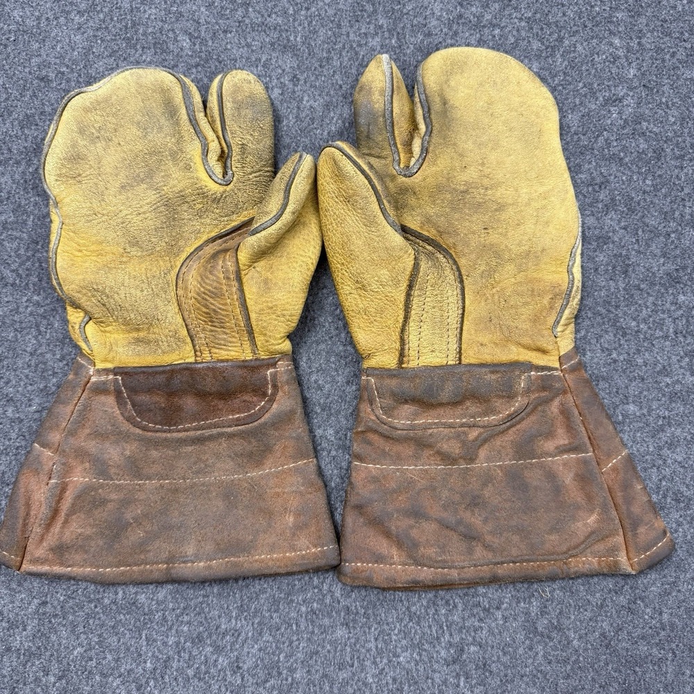Funtz Glove Co Split Finger Leather Chopper Mittens USA